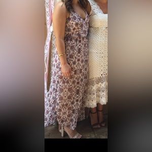 Lush patterned dress.